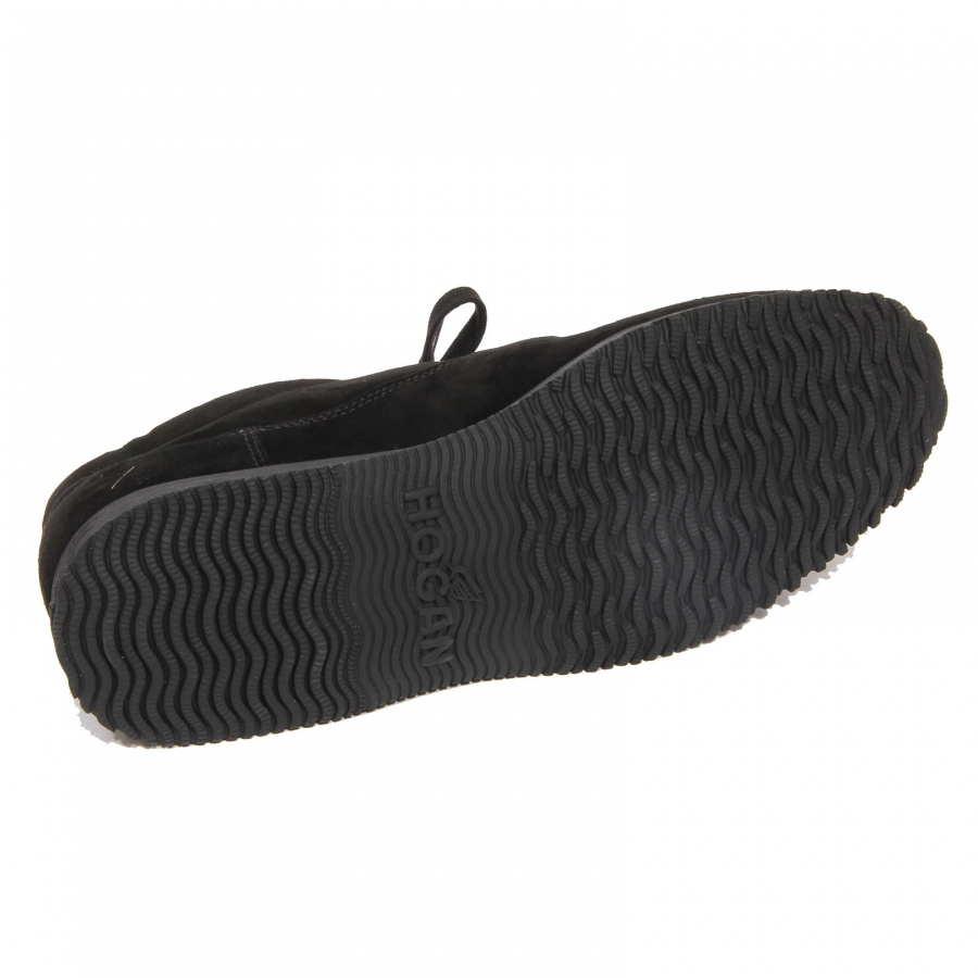 G2714 sneaker donna HOGAN TRADITIONAL black suede shoe woman