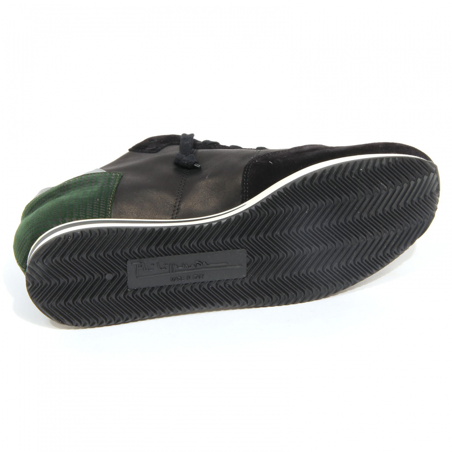 G3008 sneaker uomo PHILIPPE MODEL TROPEZ black green shoe man