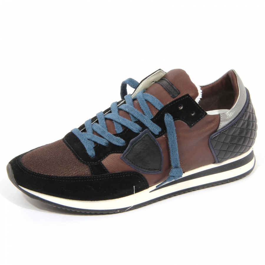 G3072 sneaker uomo PHILIPPE MODEL TROPEZ black brown