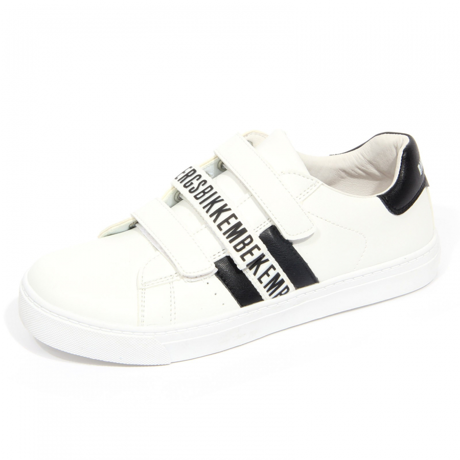 G3912 sneaker bimbo boy BIKKEMBERGS JUNIOR white/black shoe kids