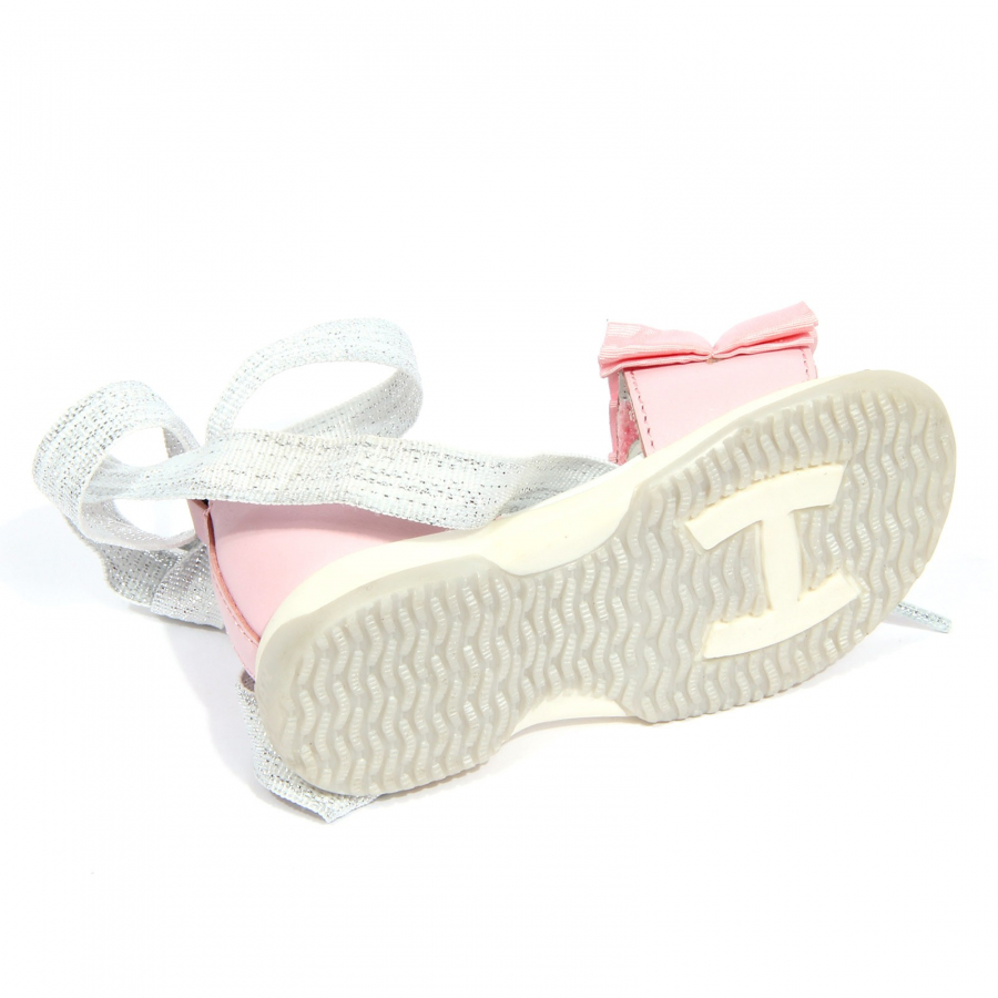 G4088 sandalo bimba girl HOGAN JUNIOR pink leather tissue sandals