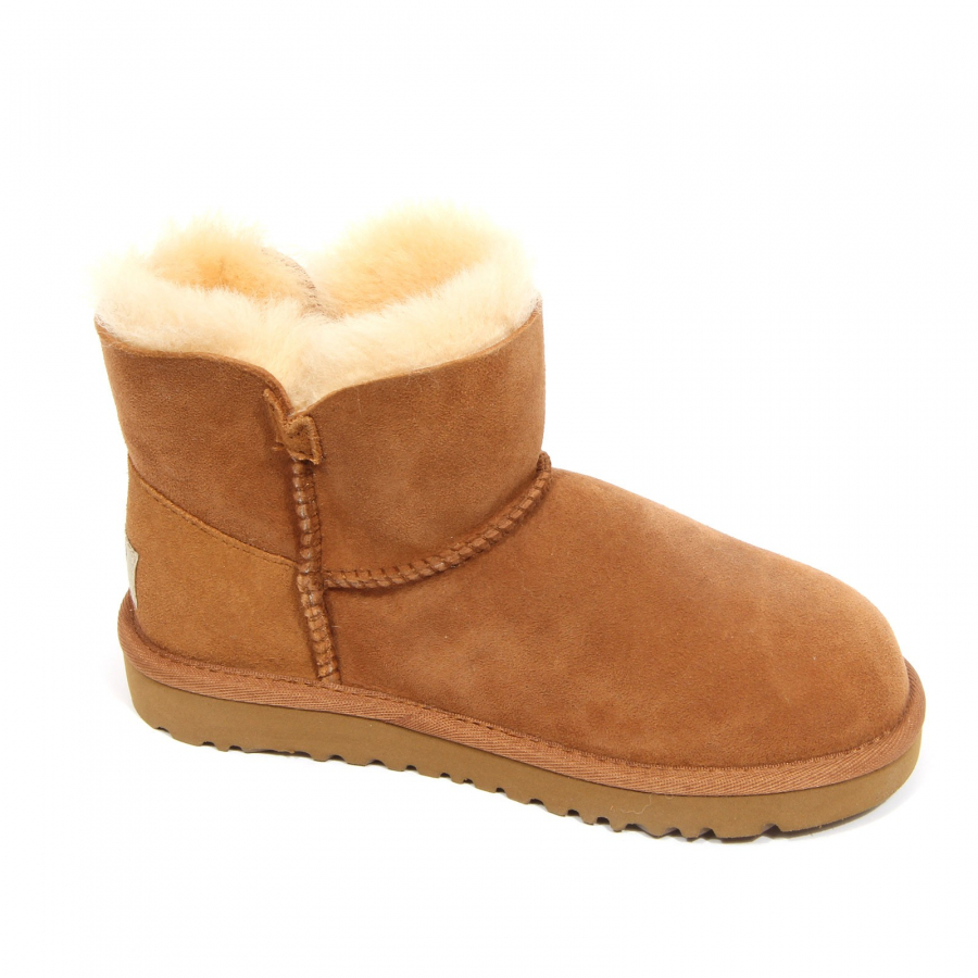 G4300 stivale bimba girl UGG MINI BAILEY BUTTON brown boot kid