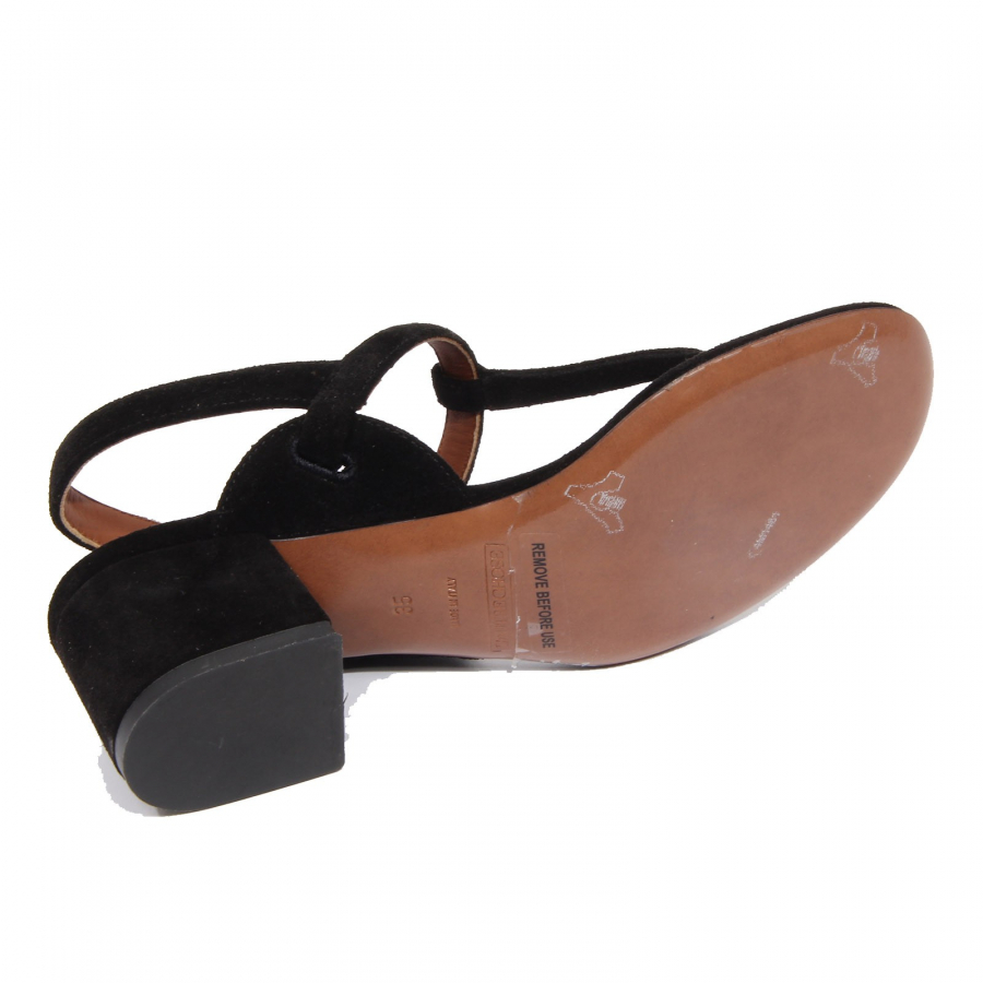 G4610 infradito donna L AUTRE CHOSE black suede sandals woman