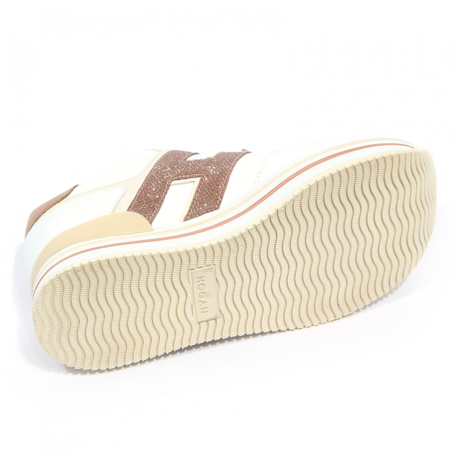 G5124 sneaker donna HOGAN MIDI PLATFORM H483 leather shoe woman