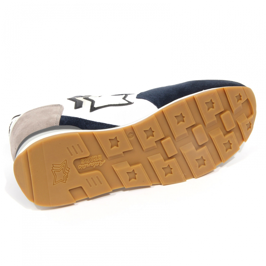 G5508 sneaker uomo ATLANTIC STARS ANTAR blue off white suede