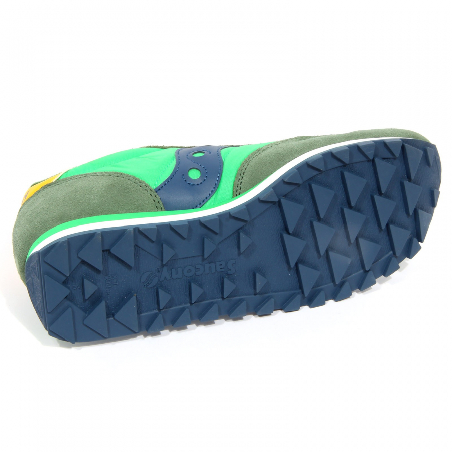 G5948 sneaker uomo SAUCONY JAZZ green blue yellow vintage effect shoe man