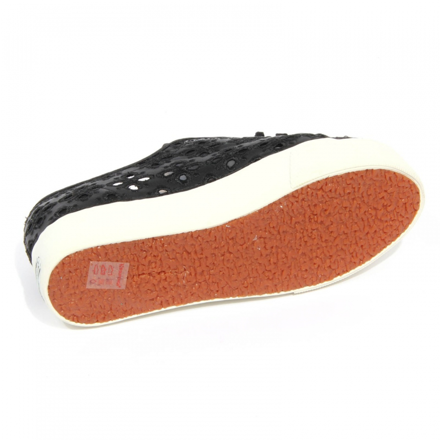 Superga perforated store leather sneakers