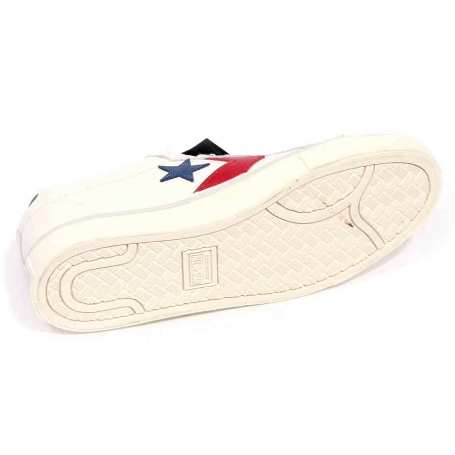 H0908 sneaker uomo CONVERSE men leather shoe off white Modello