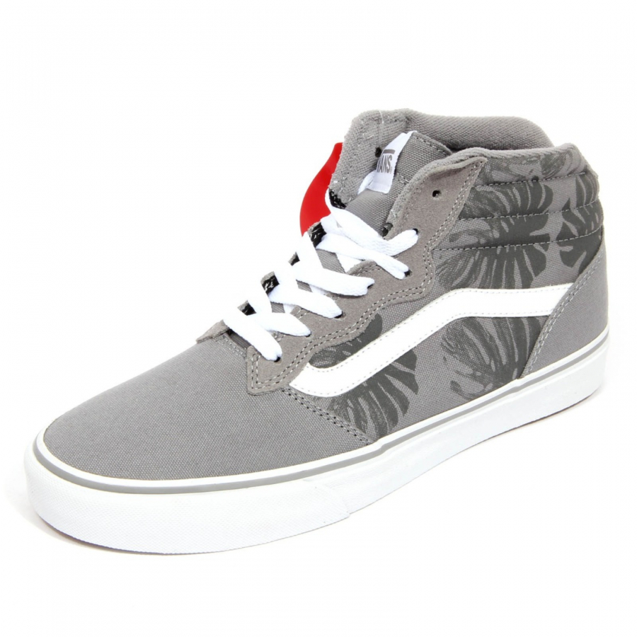 club Waardeloos begaan H1016 sneaker uomo VANS men MILTON HI fabric shoe grey