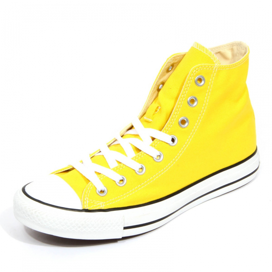 H1048 sneaker uomo men ALL STAR CHUCK TAYLOR textile shoe yellow