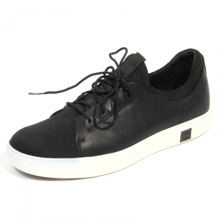 sneaker uomo AMHERST leather/fabric shoe black