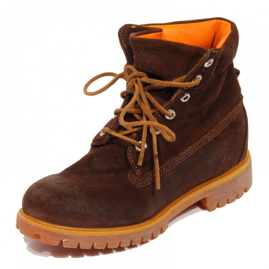 H1588 anfibio uomo man TOP vintage effect boot brown
