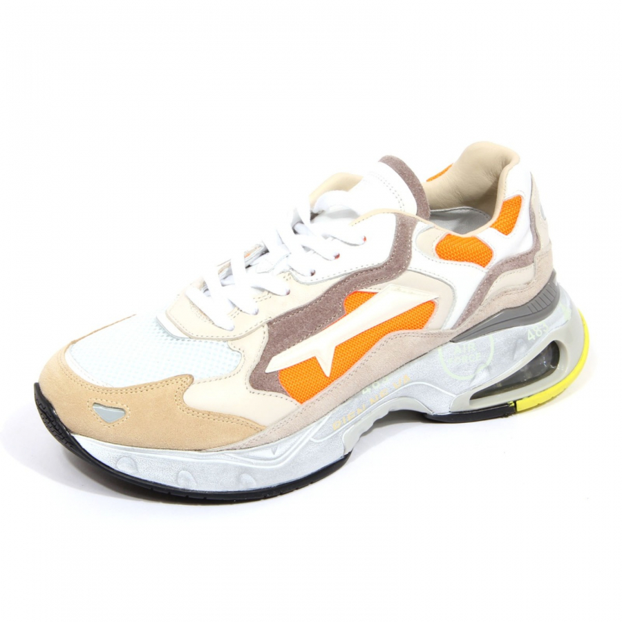 H2032 sneaker uomo PREMIATA man SHARKY suede fabric shoes