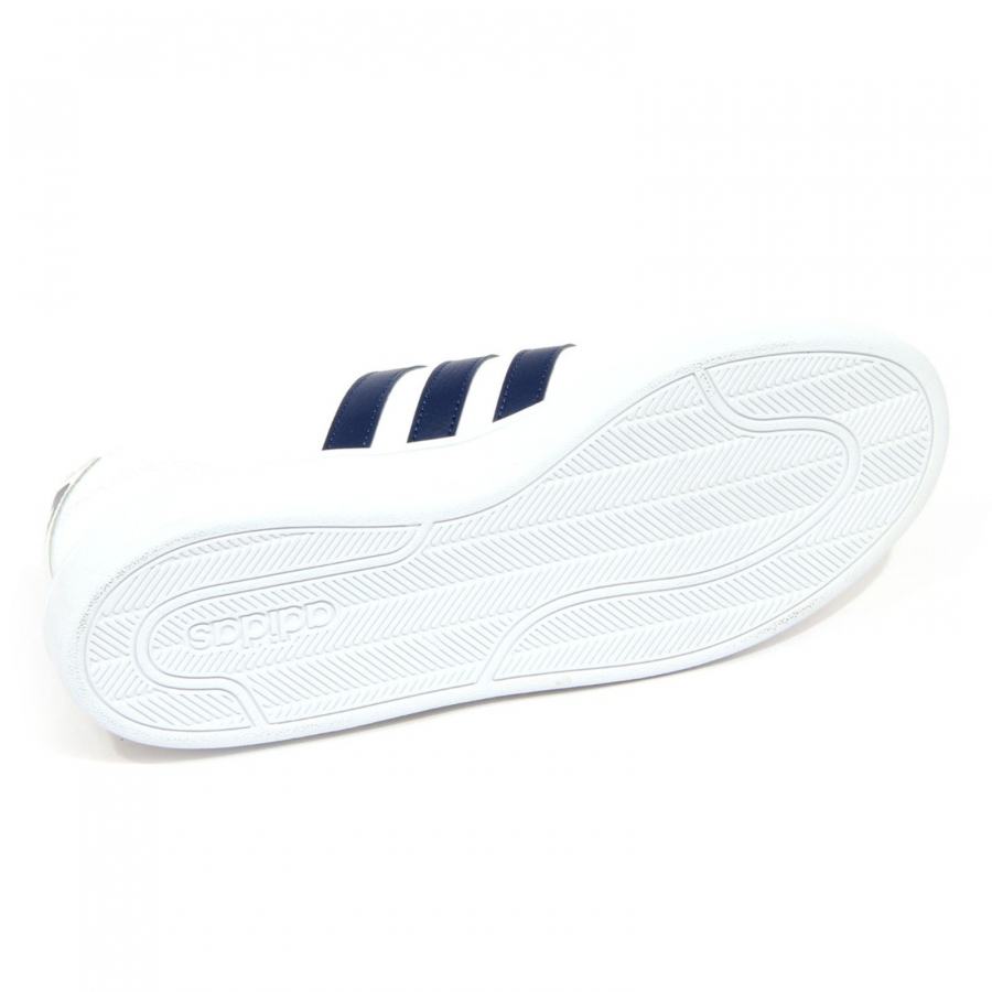 H2604 sneaker uomo ADIDAS CF ADVANTAGE man leather shoes white blue