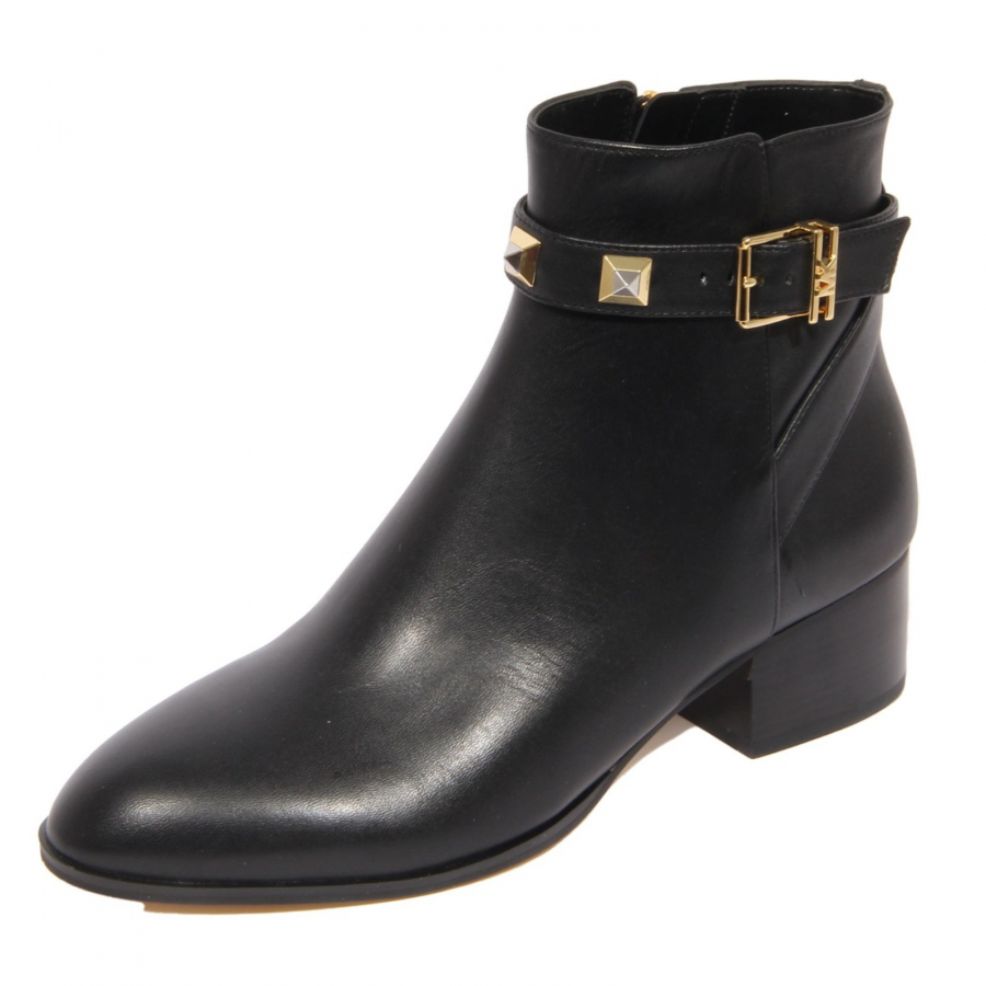 H2616 tronchetto donna MICHAEL KORS woman BRITTON leather ankle boots black
