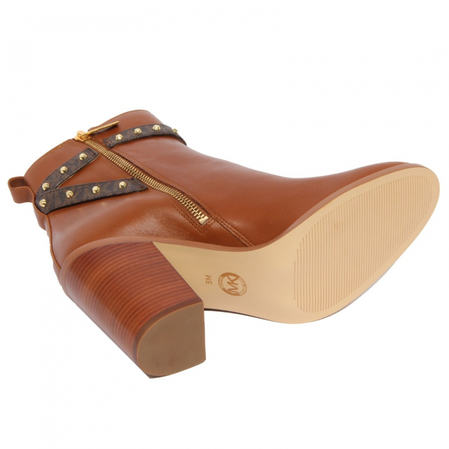 Michael kors brown leather boots cheap