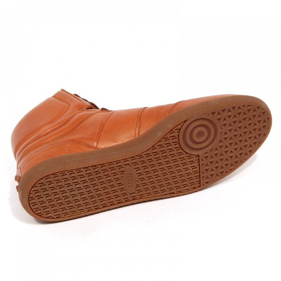 H2692 sneaker uomo TOD S CASSETTA 68C man leather shoes brown