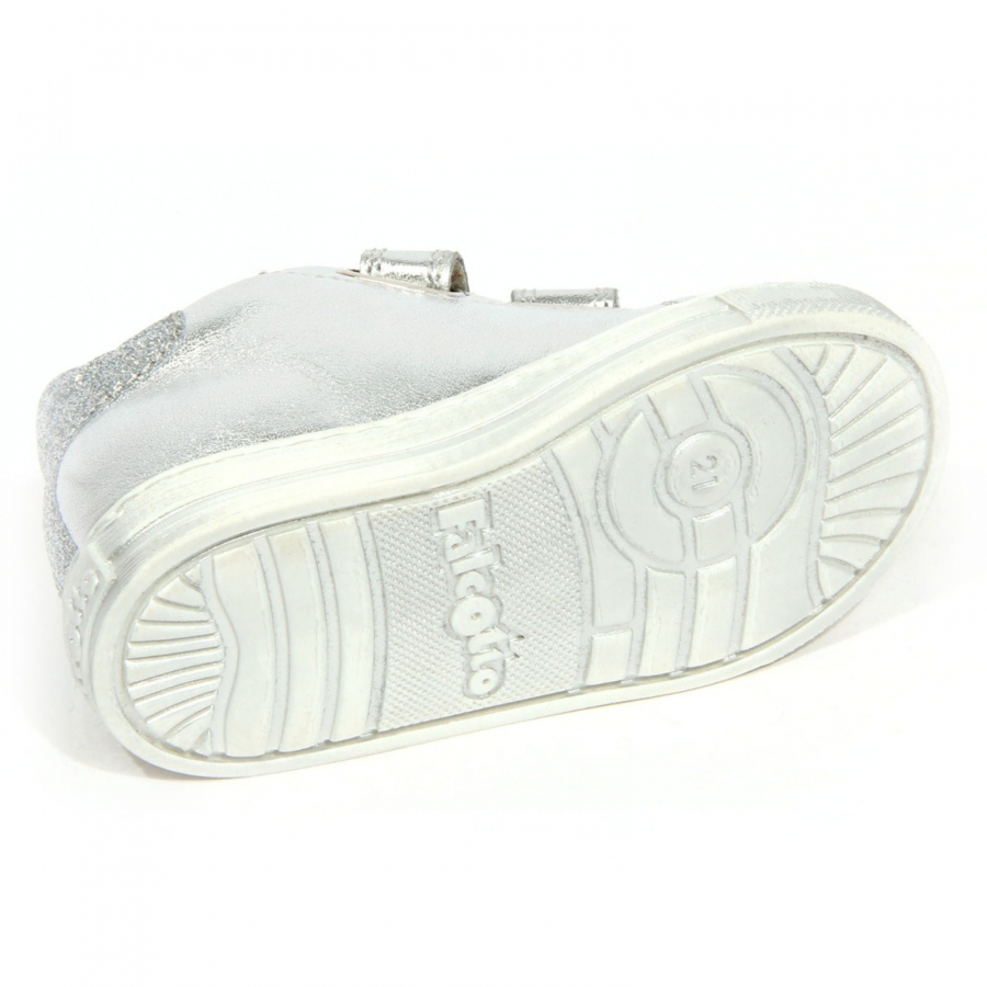 H3602 sneaker bimba girl FALCOTTO ALANA kids glitter shoes silver